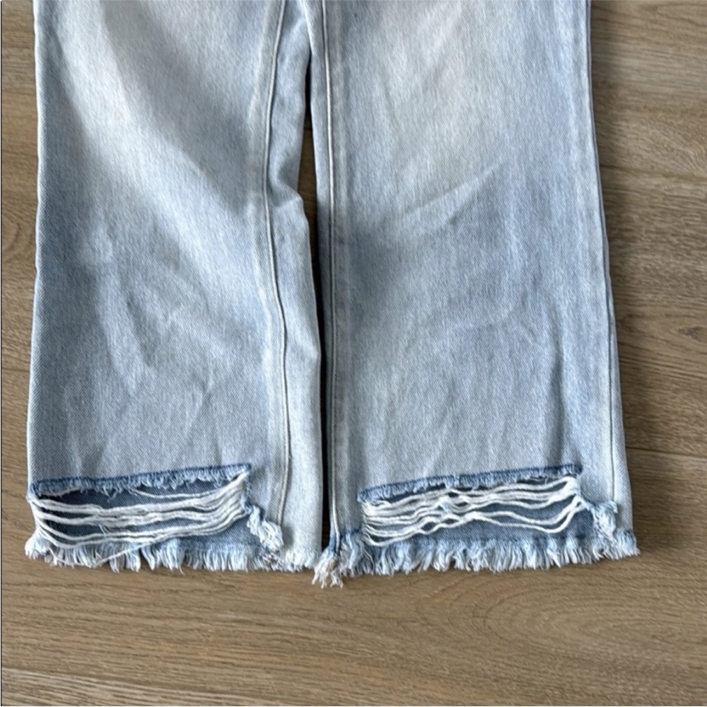 ReWash Jeans Denim Cropped Stylish Light Blue Women - Picture 6 of 7